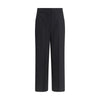 Max Mara Black Fleece Wool Casual Pants