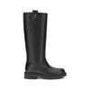 Fendi Black Calf Leather Bos Taurus Ankle Boots
