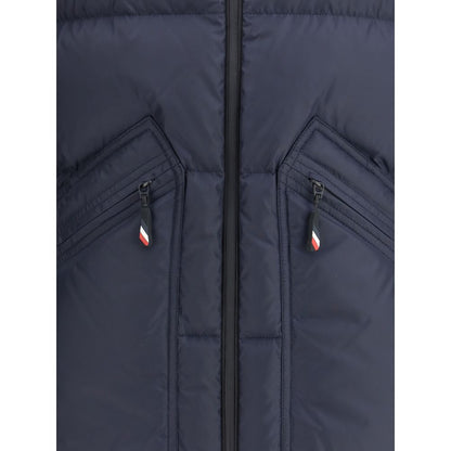 Moncler Grenoble Blue Polyester Full-Length Jacket