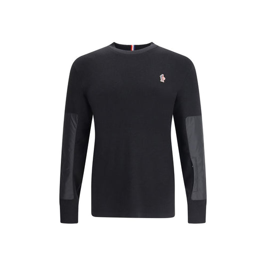 Moncler Grenoble Black Polyamide Sweatshirt