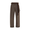 Darkpark Brown Cotton Casual Pants
