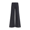 Darkpark Black Polyester Flared Pants