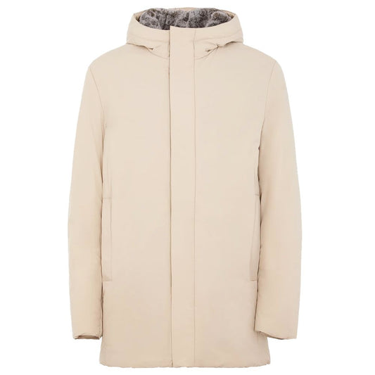 Suns White Polyester Jackets & Coat