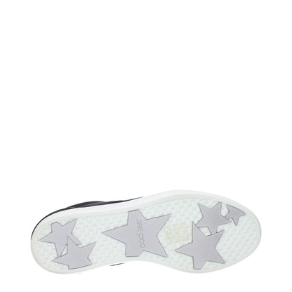 Jimmy Choo Black Leather Low Top Sneakers