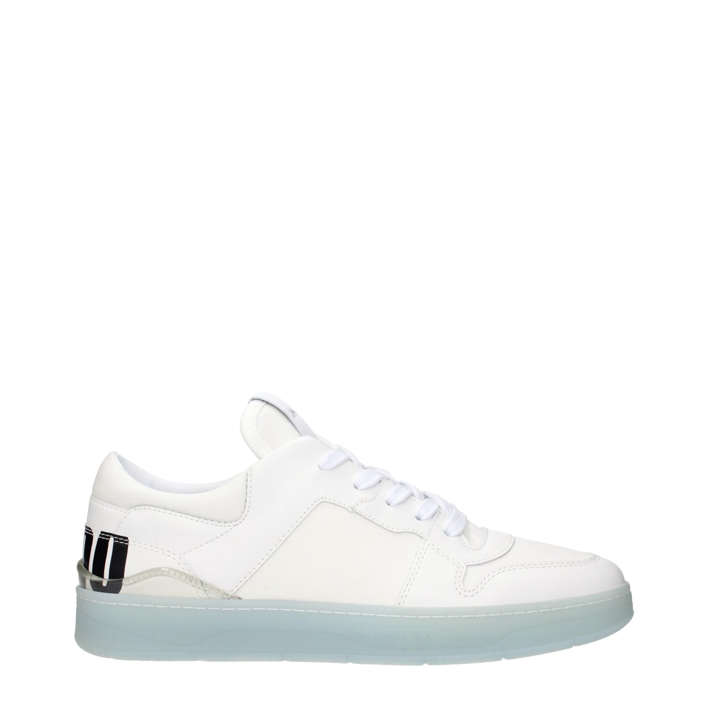 Jimmy Choo White Leather Low Top Sneakers