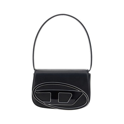 Diesel Black Calf Leather Bos Taurus Shoulder Bag