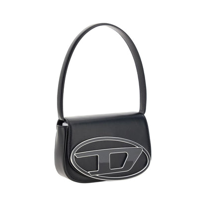 Diesel Black Calf Leather Bos Taurus Shoulder Bag