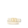Valentino Garavani White Calf Leather Bos Taurus Regular Belt