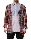 Dolce & Gabbana Multicolor Cotton Collared Checkered Shirt