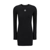 Marine Serre Black Cotton Casual Dress