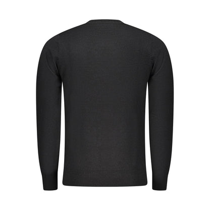 Rifle Black Wool Men Sweater