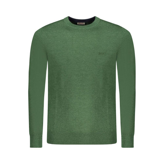 Rifle Green Wool Men Sweater