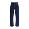 Stone Island Blue Cotton Straight-Leg Jeans