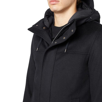 Herno Black Cashmere Coat