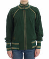John Galliano Green Mock Zip Cardigan Sweatshirt Sweater Jacket