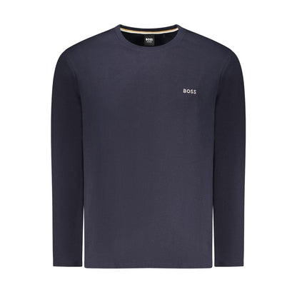 Hugo Boss Blue Cotton Men Sweater