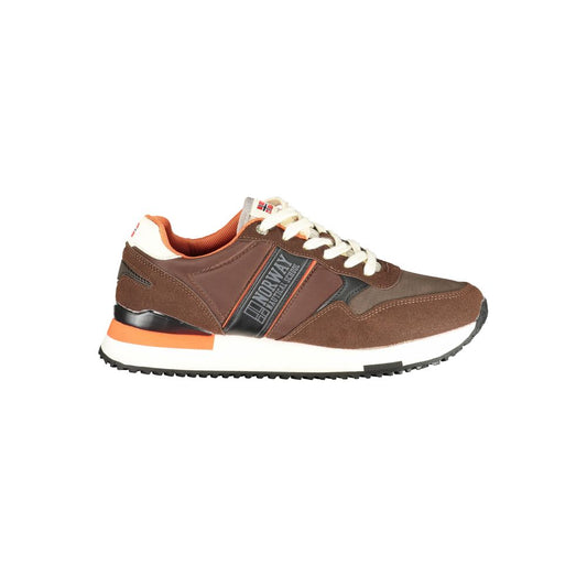 Norway 1963 Brown Polyester Men Sneaker