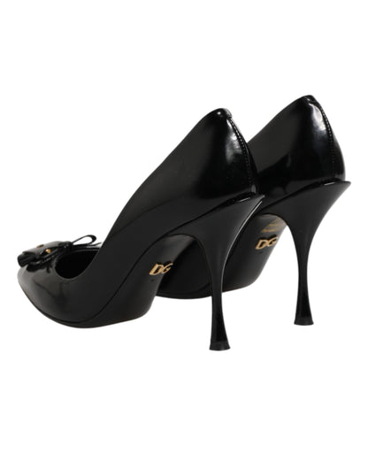 Dolce & Gabbana Black Bag Embellished Heels Pumps Shoes