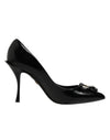 Dolce & Gabbana Black Bag Embellished Heels Pumps Shoes