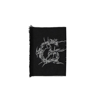 Givenchy Black Virgin Wool Scarf