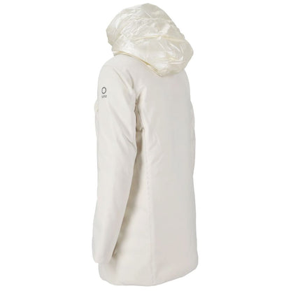 Suns White Polyester Jackets & Coat