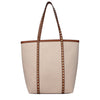 Valentino Garavani Beige Fabric Shoulder Bag
