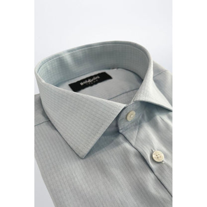Baldinini Trend Light Blue Cotton Men Shirt