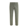 Cruna Green Cotton Casual Pants