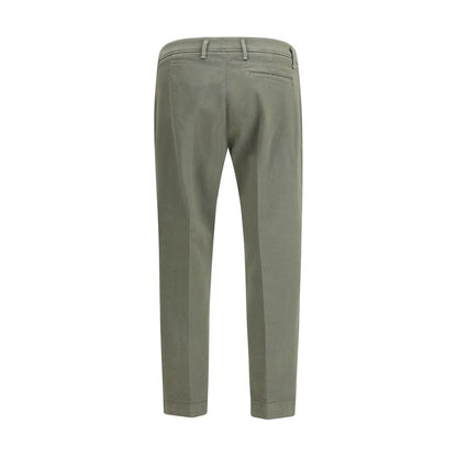 Cruna Green Cotton Casual Pants