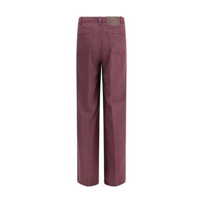 Cruna Purple Tencel Relaxed Fit Jeans