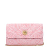 Versace Pink Fabric Clutch Bag