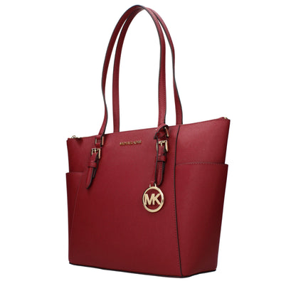 Michael Kors Red Leather Shoulder Bag