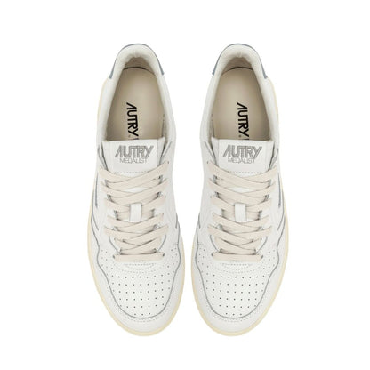 Autry White Leather Low Top Sneakers