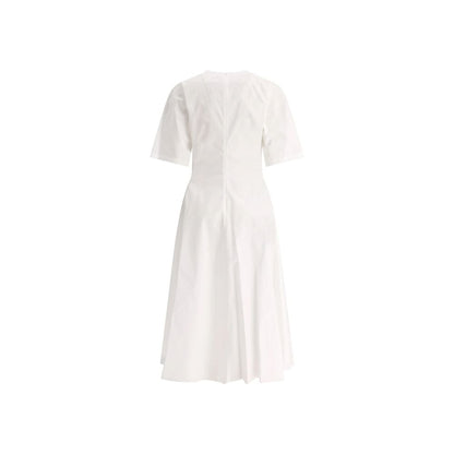 Alaïa White Cotton Casual Dress