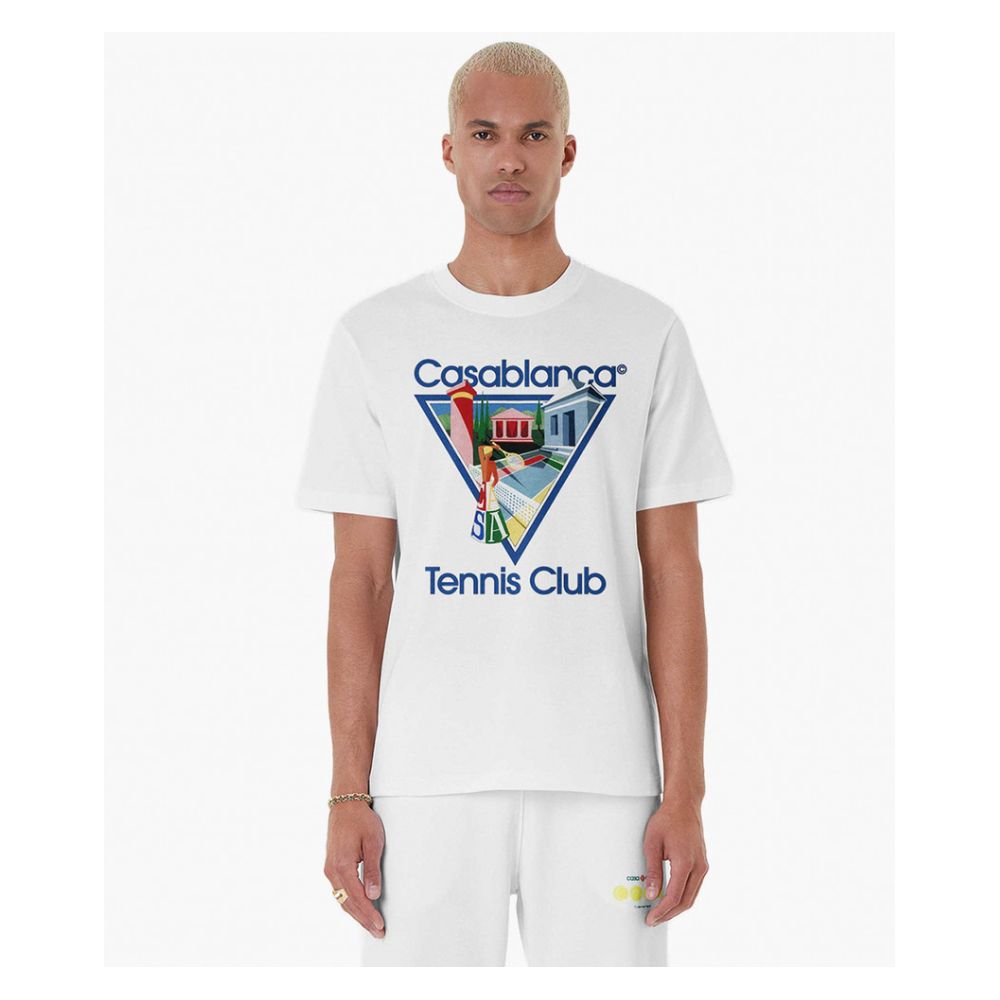 Casablanca White Cotton T-Shirt