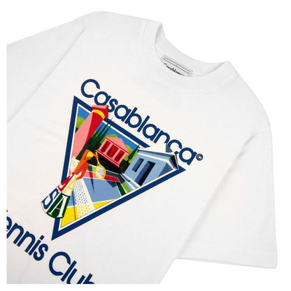 Casablanca White Cotton T-Shirt