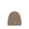 Moncler Grenoble Beige Merino Wool Beanie