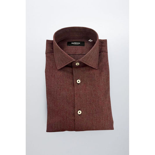 Baldinini Trend Red Cotton Men's Shirt