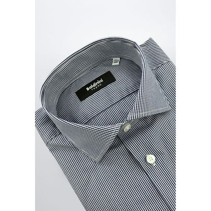 Baldinini Trend Blue Cotton Men Shirt