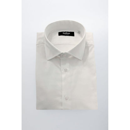 Baldinini Trend White Cotton Men Shirt