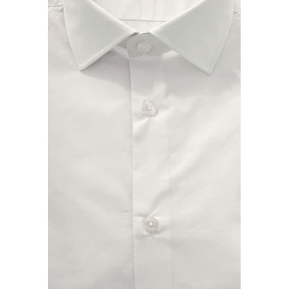 Baldinini Trend White Cotton Men Shirt