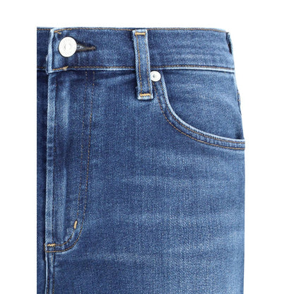 Citizens of Humanity Blue Cotton Flared Jeans