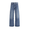 Agolde Blue Cotton Straight-Leg Jeans