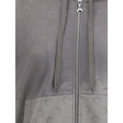 Marine Serre Gray Cotton Sweatshirt