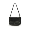 Diesel Black Calf Leather Bos Taurus Shoulder Bag