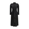 Ella Black Silk Casual Dress