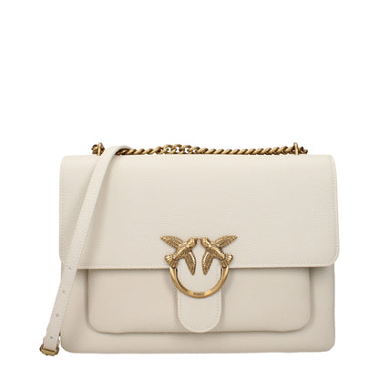 PINKO Beige Leather Crossbody Bag