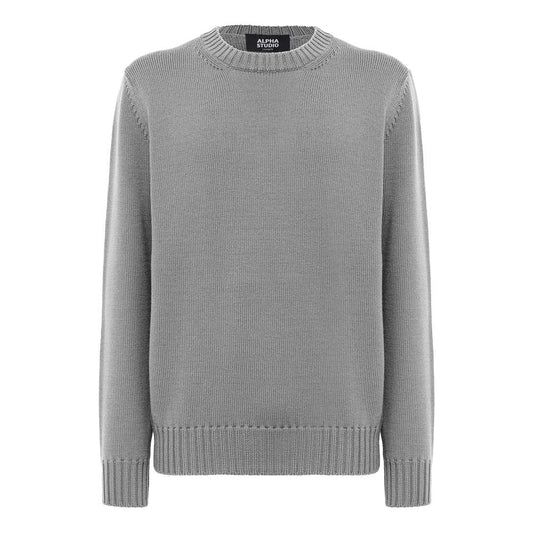 Alpha Studio Gray Cashmere Sweater
