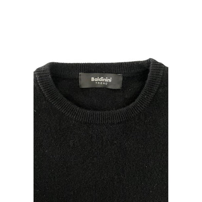 Baldinini Trend Sort Cashmere Herretrøje