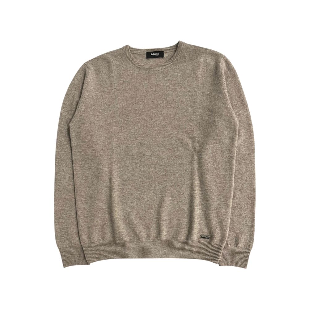 Baldinini Trend Beige Cashmere Herretrøje